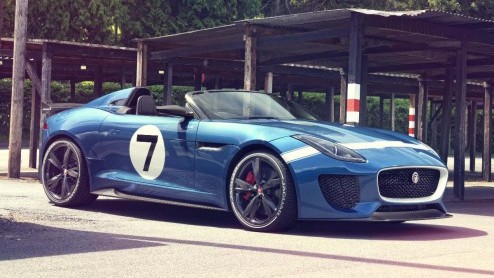 Zoals al eerder aangekondigd, presenteert Jaguar een speciale F-Type op Goodwood. Het betreft deze Project 7, een eerbetoon aan de D-Type van weleer.
