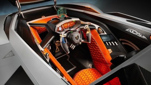 Lamborghini Egoista Concept laat zich zien. Ontworpen door Walter da Silva.