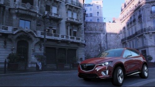 Tijdens de Autosalon presenteert Mazda de wereldpremire van een compacte crossover. De Mazda Minagi concept car belichaamt als compacte crossover Mazdas nieuwe SkyActiv technologien en de nieuwe Ko