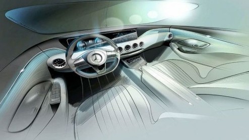 Mercedes gunt ons alvast een blik op de op stapel staande S-klasse Coup aan de hand van een serie schetsen. De opvolger van de CL zal vermoedelijk als studiemodel op de IAA worden gepresenteerd.