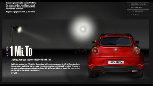 Onlangs heeft Alfa Romeo de Mi.To onthuld. Hoewel er in eerste instantie een wedstrijd werd bedacht om de kleine Italiaan een naam te geven, werd later toch voor het zelfbedachte Mi.To gekozen. Het It