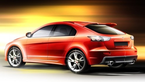 Mitsubishi is met de introductie van de Lancer bezig met een inhaalslag. Het merk laat er geen gras over groeien en komt met deze oranje Prototype S, een sportieve hatchbackvariant van de nieuwe midde