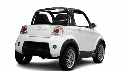 Nice, ja zo heet de autofabrikant nu eenmaal, presenteert vandaag in Londen de nieuwste telg uit het gamma. En wel de MyCar, een elektrisch aangedreven minicar met voldoende ruimte voor twee inzittend