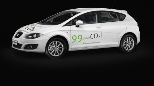 Seat heeft een nog zuiniger offensief ontwikkeld op basis van de Leon. De Spanjaarden presenteren de Leon Ecomotive Concept, die dankzij een nieuwe 1.6 TDI dieselmotor en een start-stop systeem slecht