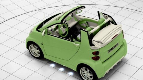 Smart tuner BRABUS vergrijpt zich aan elektriciteit. Een fortwo electric drive werd grondig bekeken en vervolgens opgeleukt. En ja, hij is nog steeds 'groen'.