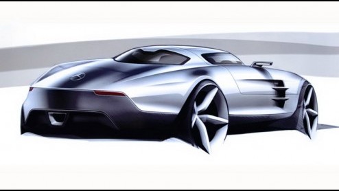 Een volbloed sportwagen, zelfstandig ontwikkeld door Mercedes-AMG, voorzien van vleugeldeuren en een flinke 6.2 liter V8 met 571 pk. Dat is de Mercedes-Benz SLS AMG, die vandaag door Das Haus is aange