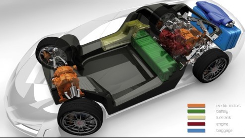 Wie dacht dat bandenfabrikant Vredestein alleen met rubber naar de AutoRAI komt heeft het mis. s Werelds snelste hybride, de FrazerNash Namir van Giugiaro zal staat te schitteren op de stand van V