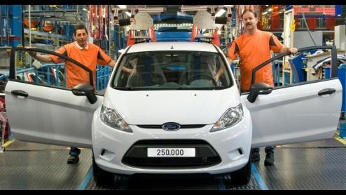 Dat de nieuwe Ford Fiesta wederom in de smaak valt bij het publiek blijkt uit het productieaantal sinds de introductie. Na negen maanden liep exemplaar nummer 250.000 van de band in de in Keulen geves