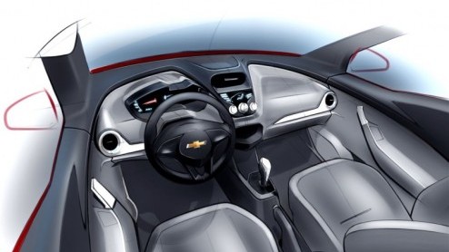 Deze Chevrolet is niet voor ons bedoeld, maar wel het bezichtigen waard. Chevrolet heeft voor volgend jaar een nieuwe compacte vijfdeurs gepland, die onder de naam Agile de Ford Fiesta kan gaan beconc