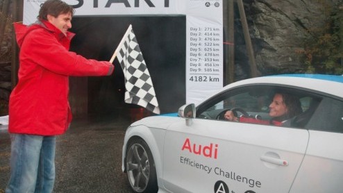 Negen dagen lang, zo zuinig mogelijk door Europa, ruim 4200 kilometer lang. Dat is de Audi Efficiency Challenge, waarbij 20 Audi-modellen zich van hun beste kant hebben laten zien. De A3 1.6 TDI was d