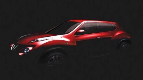 Verrassing! Nissan haalt volgende maand het doek van de Nissan Juke. Het is een nieuwe compacte crossover in de familie die gebaseerd is op de eerder gepresenteerde Qazana. In maart staat deze live in