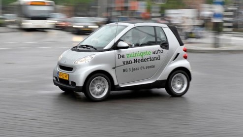 Bij de introductie van de nieuwe smart fortwo cdi schreeuwde men het van de daken, het kleine dieseltje is met 88g/km uitstoot een ware CO2-kampioen. Volkswagen introduceerde echter de Polo BlueMotion
