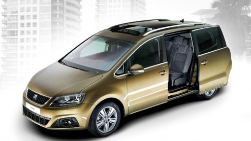 Na de presentatie van de Volkswagen Sharan kon je de klok er op gelijk zetten dat ook Seat met een nieuw, ruimtelijk pakezel tevoorschijn komt. Zie hier de nieuwe Seat Alhambra, die na de zomer bij de