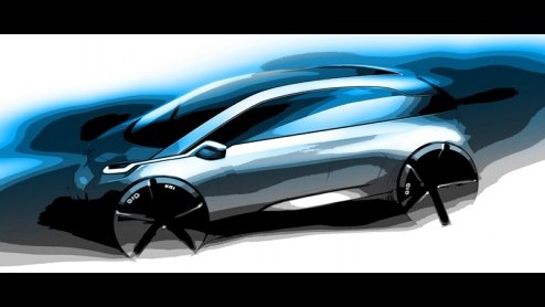 BMW toont met de MegaCity Vehicle hoe de aandrijftechniek en constructie van auto's er in de toekomst uit komt te zien. De productieversie van deze schets debuteert in 2013 en geeft met elektrische aa