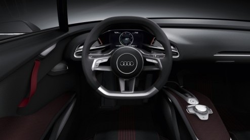 Op de autotentoonstelling van Parijs stelt Audi een nieuw e-tron model voor, de e-tron Spyder. De concept van een compacte open sportauto is een echte plug-in hybride, waarbij een twin-turbo V6 TDI me