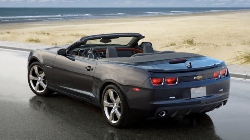 Chevrolet heeft van de Camaro ook een cabriolet gepland. Van deze 'Convertible' hebben de Amerikanen nu een eerste foto de wereld in gestuurd, uitgerekend op het moment dat ogen gericht zijn op de Par