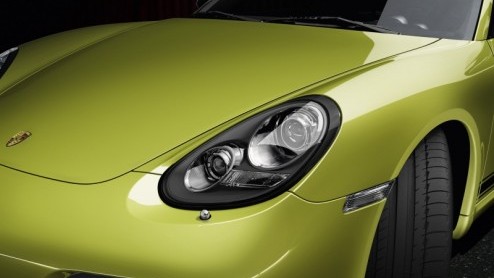 En dit is m dan, het nieuwe Porsche-model met middenmotor: de Porsche Cayman R! De topversie voelt zich op en top sportief en is lichter en sneller dan alle andere Caymans. Vandaag beleeft-ie zijn w