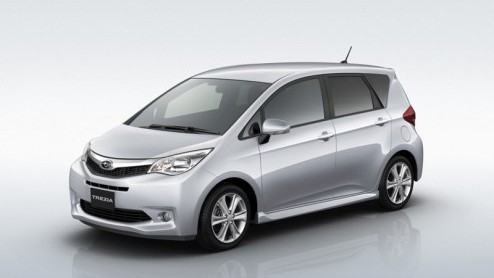 Subaru heeft in Japan de Trezia onthuld; een compacte MPV die bij ons de strijd aan kan gaan met de Kia Venga en Renault Grand Modus. Op termijn komt de auto  die zijn genen aan de Toyota Verso S ont