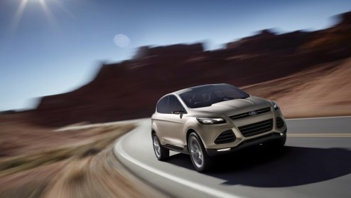 Ford toont naast een vloot elektrische- en hybridemodellen ook een nieuw studiemodel met SUV-karakter. Het is de Vertrek Concept, ter inspiratie voor wat Ford verder van plan is in het segment.