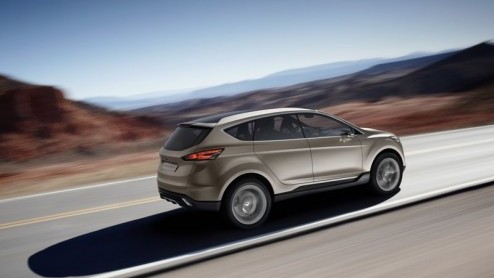 Ford toont naast een vloot elektrische- en hybridemodellen ook een nieuw studiemodel met SUV-karakter. Het is de Vertrek Concept, ter inspiratie voor wat Ford verder van plan is in het segment.