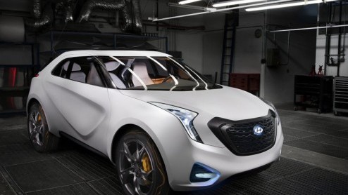 Met de Curb heeft Hyundai ook nog een studiemodel in de spotlights van Detroit staan. De compacte Urban Activity Vehicle komt uit de koker van het California Design Center van Hyundai en is bedoeld 