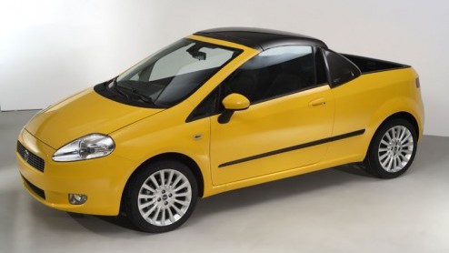 Op de autosalon van Genève toont de Italiaanse carrosserie bouwer Fioravanti een Cabriolet op basis van de Fiat Grande Punto. De bijzondere auto wordt extra bijzonder door de dakconstructie die