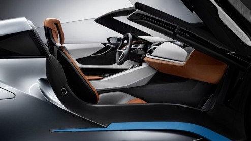 BMW onthult de BMW i8 Concept Spyder. Na de BMW i3 Concept en de BMW i8 Concept het derde studiemodel van BMW i. De hightech open tweezitter beleeft op 23 april op de Beijing Motor Show zijn wereldpre