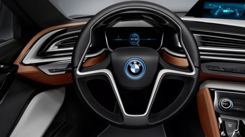 BMW onthult de BMW i8 Concept Spyder. Na de BMW i3 Concept en de BMW i8 Concept het derde studiemodel van BMW i. De hightech open tweezitter beleeft op 23 april op de Beijing Motor Show zijn wereldpre