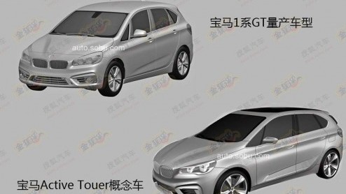 Via een Chinese website zijn de patentschetsen van de BMW 1 Serie GT gepubliceerd. Ze geven in ieder geval een mooie indruk van hoe de productieversie eruit komt te zien.