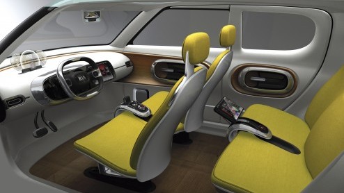 Vandaag presenteert Kia de elektrische Naimo conceptauto. De compacte crossover beleeft zijn wereldpremire tijdens de Seoel Motor Show en is bijzonder minimalistisch ingesteld.