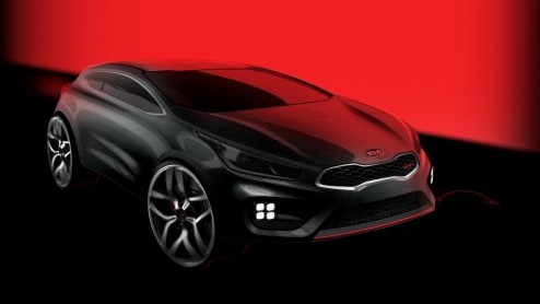 Kia gunt de wereld alvast een eerste blik op de pro_ceed GT, de extra potige driedeurs die in de tweede helft van 2013 op de markt komt.