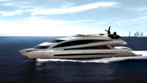 Onder supervisie van Porsche Design is deze RFF135 ontworpen, een jacht met een prijskaartje van een kleine 35 miljoen euro.