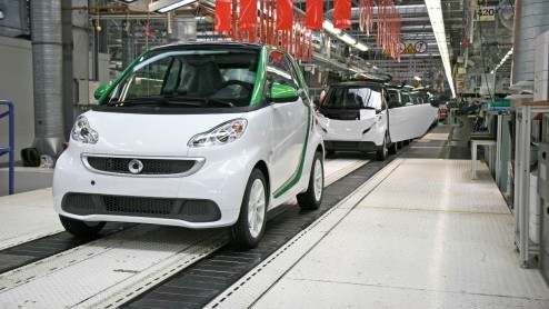 Smart heeft vandaag de productie van de derde generatie fortwo electric drive aangekondigd. Het model rolt van dezelfde band als de versies met benzine- of dieselmotor. Ook is er 200 miljoen euro gen