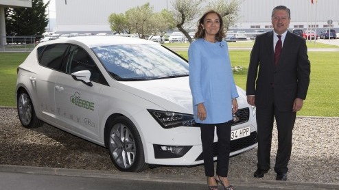 Seat Leon Plug-in hybride prototype klaar voor EV-project 'Verde' in Spanje.