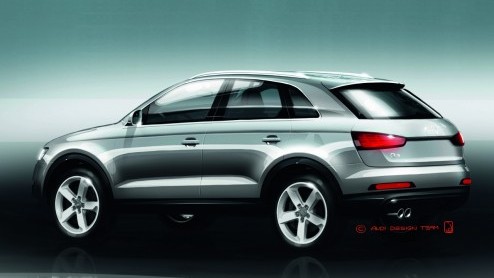 De langverwachte Audi Q3 is deze maand een feit. Op de autotentoonstelling van Shanghai gaat het doen er eindelijk af. Voordat het zover is geeft Audi alvast een paar schetsen van de compacte SUV vrij