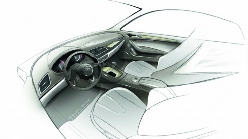 De langverwachte Audi Q3 is deze maand een feit. Op de autotentoonstelling van Shanghai gaat het doen er eindelijk af. Voordat het zover is geeft Audi alvast een paar schetsen van de compacte SUV vrij