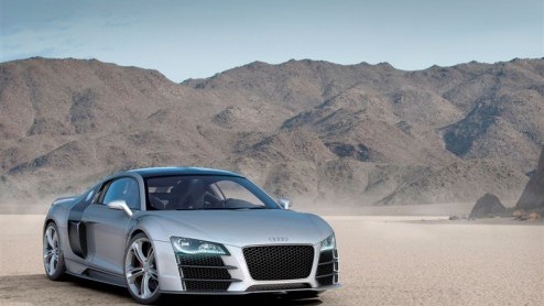 Wie een Audi TT diesel al vloeken in de kerk vindt, kan in Detroit waarschijnlijk nog eens op zijn achterste benen staan. Volgens Auto Motor und Sport komt Audi met een concept R8 langs die voorzien i