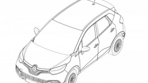 Renault trakteert ons in 2013 op de Clio Estate en Clio cross-over, mogelijk onder zijn studienaam Captur. Omdat het moment van onthulling nadert is het niet vreemd dat er patenttekeningen beschikbaar