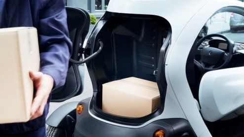 De Twizy komt ook als Cargo te koop. De Twizy is daartoe enigszins aangepast om als bestelwagen dienst te kunnen doen.