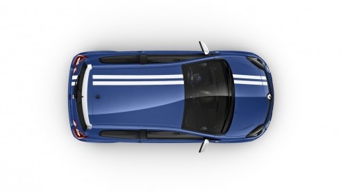 Met de introductie van de nieuwe Twingo is ook de Twingo RS meteen aan de beurt. Hij staat op de IAA in een strak, felgeel jasje de gespierde stadsrakker uit te hangen. Ook doet de Twingo Gordini in e