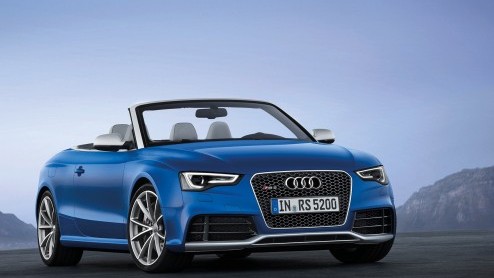 Audi zet de nieuwe RS5 Cabriolet komend voorjaar in de showroom, precies in het jaar dat quattro haar 30 jarig jubileum viert en er nog vier nieuwe modellen op de rol staan. De 450 pk sterke cabrio me