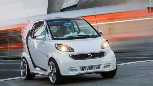 Smart schijnt tijdens op de Los Angeles Motor Show licht op een bijzondere showcar en volgend jaar als limited edition op de markt komt. Hoe speciaal is deze elektrische fortwo? Hij heeft vleugels en 