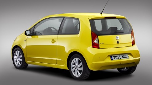 Hola! Dit is de Seat Mii  het drielingbroertje van de Volkswagen Up en Skoda Citigo. De Spaanse stadsauto komt in eigen land nog dit jaar op de markt; de rest van Europa is in 2012 aan de beurt.
