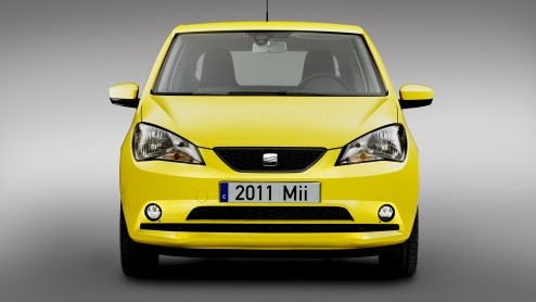 Hola! Dit is de Seat Mii  het drielingbroertje van de Volkswagen Up en Skoda Citigo. De Spaanse stadsauto komt in eigen land nog dit jaar op de markt; de rest van Europa is in 2012 aan de beurt.