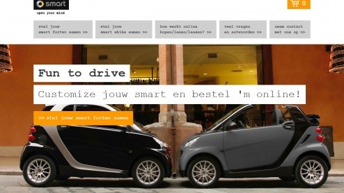 Smart online bestellen via mijnsmart.nl in ruil voor 1000 euro korting en extra fabrieksgarantie