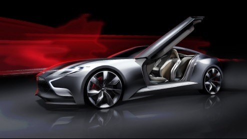 Hyundai presenteert HND-9 sportcoupe als studiemodel in Seoul.