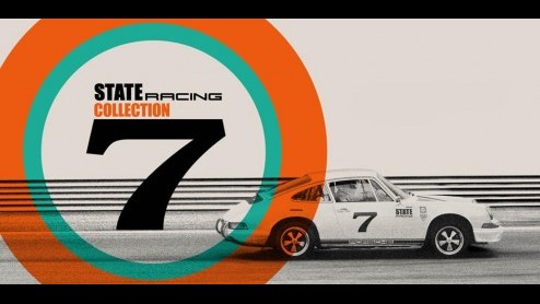 In een klassieke Porsche 911 E uit 1969 heeft zanger, presentator en autoracefanaat Chris Zegers het nieuwe fashionlabel State Racing gepresenteerd op Circuit Park Zandvoort. Omgeven door racecoryfee