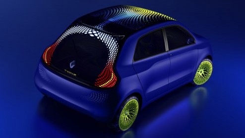 Renault Twin'Z Concept is studiemodel van klein, kek en innovatief elektrische stadsauto.