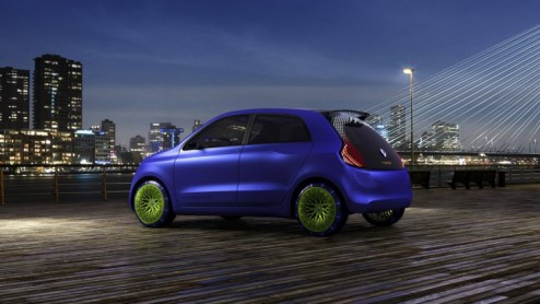 Renault Twin'Z Concept is studiemodel van klein, kek en innovatief elektrische stadsauto.