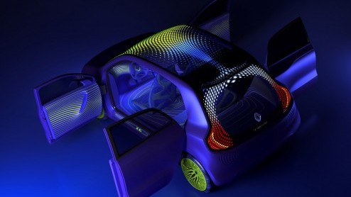 Renault Twin'Z Concept is studiemodel van klein, kek en innovatief elektrische stadsauto.